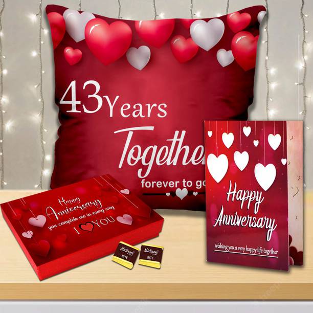 Midiron Anniversary Gift For Wife, Husband With Greeting Card Fiber Gift Box