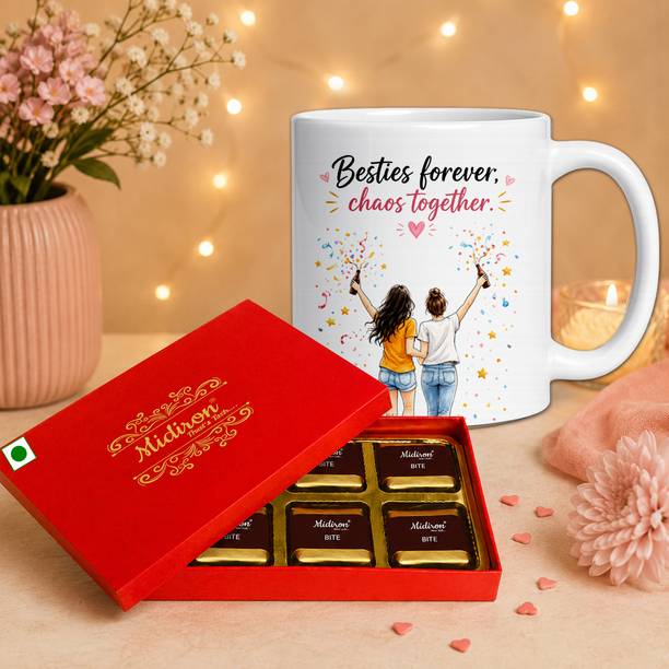 Midiron Friendship Day Chocolate Hamper with Coffee Mug for Friends Assorted Gift Box