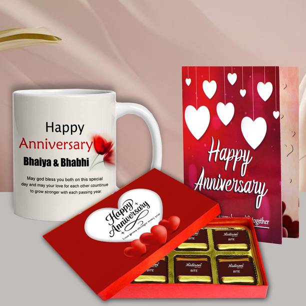 Midiron Loving Brother and Bhabhi Anniversary – Celebrate Togetherness & Affection Assorted Gift Box