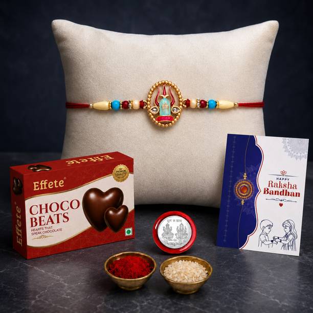 Effete Rakhi Combo for Brother with Chocolate Beats (32-GM)Rakhi Gift |Y22K1_520_CB32 Assorted Gift Box