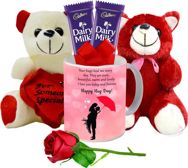 Midiron Hug Day Special Combo For Wife/Girlfriend/Lover/She/Women Ceramic Gift Box