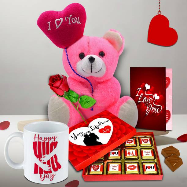 Midiron Heartfelt Love Surprise for Husband – Romantic Hug Day Coffee Mug Gift for Wife Assorted Gift Box