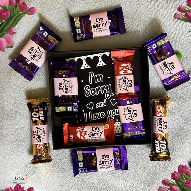 OddClick chocolate gift combo I am sorry I Love You gift pack gift box Paper Gift Box