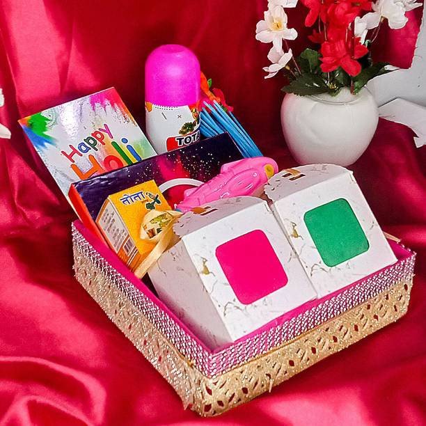ME&YOU A Thoughtful Holi Gift Hamper to Share Colors, Warmth & Festive Joy Wooden Gift Box