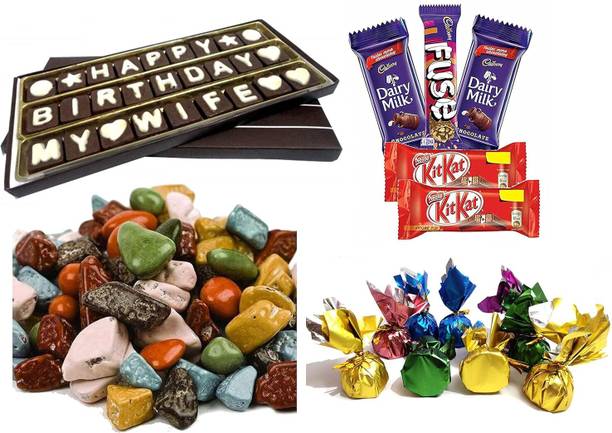 FabBites Happy Birthday Chocolate Gift Pack for Wife Assorted Gift Box