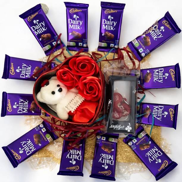 Happy Basket By Simran Dairy Milk Gift Hamper For Birthday Wooden Gift Box