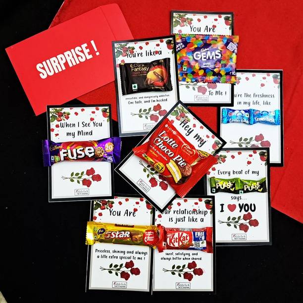 OddClick combo chocolate gift box valentine gift for boyfriend girlfriend wife husband Paper Gift Box