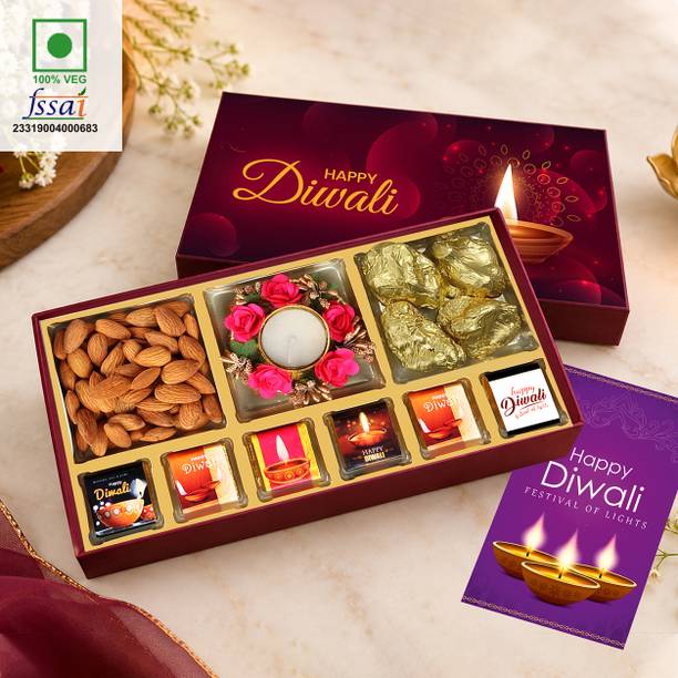 Chocoloony Perfect Diwali Gift Box | Diwali Dryfruit Corporate Gift Hamper - Chocolate Paper Gift Box