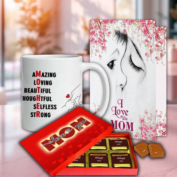 Midiron Elegant Mother Day Coffee Mug Gift Combo for Mother – Special Present Set Mother Assorted Gift Box