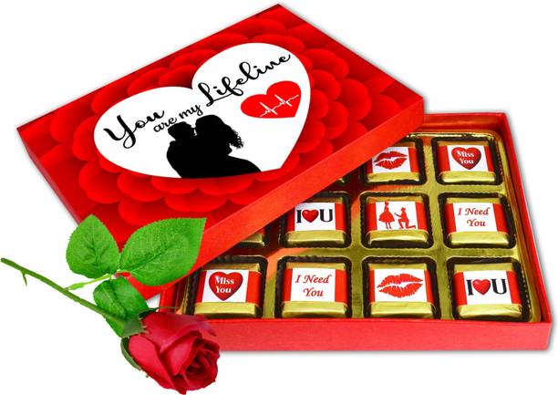 Midiron Valentine Chocolate Gift Pack for Girlfriend, Wife, Boyfriend, Husband, Lovers Paper Gift Box