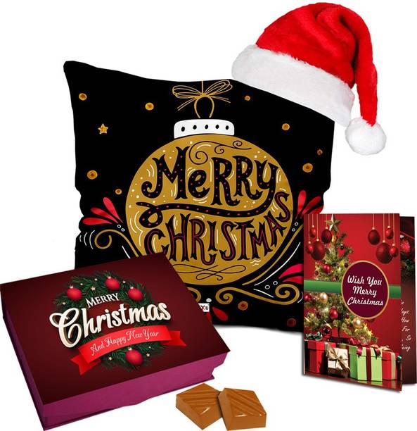 Midiron Christmas Gift Combo with Greeting Card & Santa Cap Fiber Gift Box