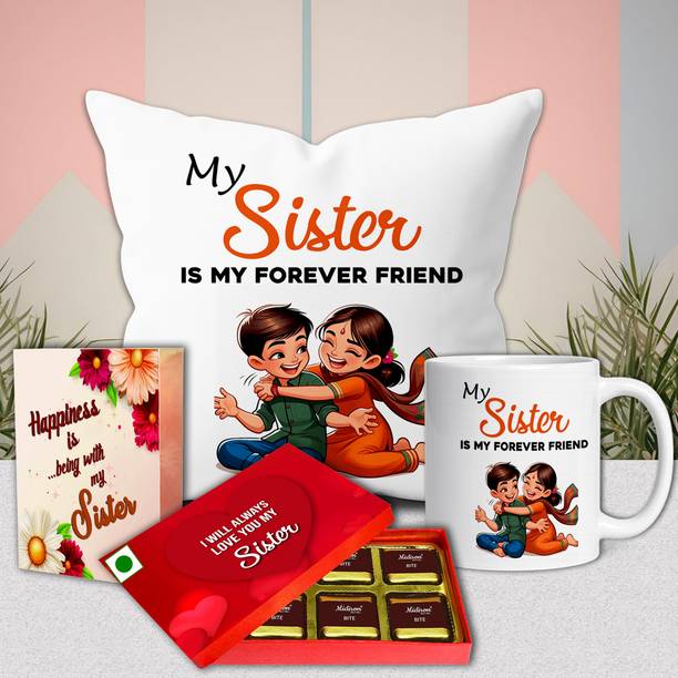 Midiron Unique Gift Hamper For Behen - Sweet Chocolate And Coffee Mug Collection Assorted Gift Box