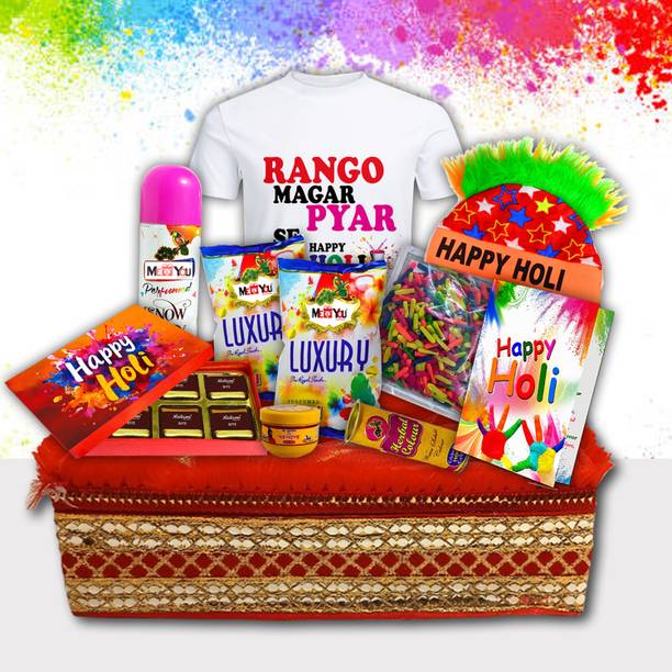 Midiron Elegant Holi Surprise Hamper – Best Unique Spacial Festive Gift for Office Assorted Gift Box