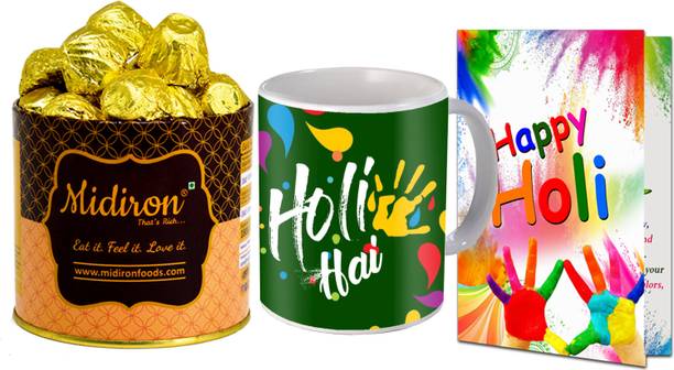 Midiron Holi Gift Hamper | Gift Hamper for Friends, Relatives Ceramic Gift Box