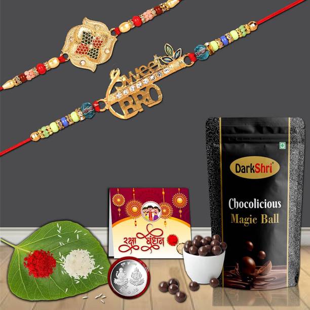 Anshri 0277-0287. p Rakhi For Brotherte,Rakhi Combo Assorted Gift Box
