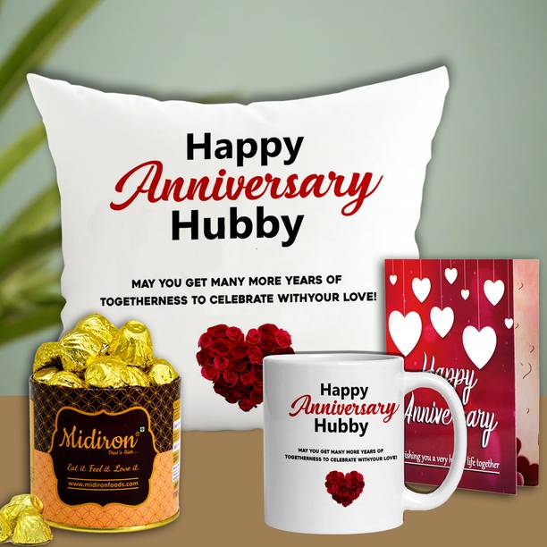 Midiron Delightful Dear Husband Anniversary Box for Him - Love Surprise Set Assorted Gift Box