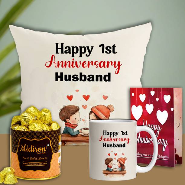 Midiron Stylish Husband Anniversary Present for Him - Special Celebration Box Assorted Gift Box