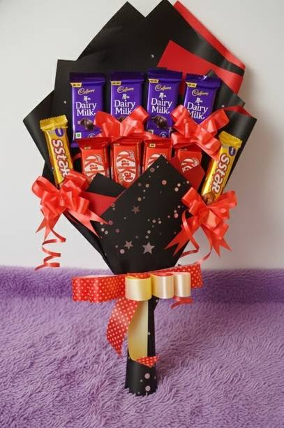 Cadbury Chocolate Bouquet|Ideal Gift for Christmas gift|Valentine Day Paper Gift Box