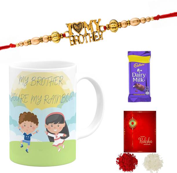 Pugnaa N-Chocolate Mug Combo 62145WLA Gold Gift Box