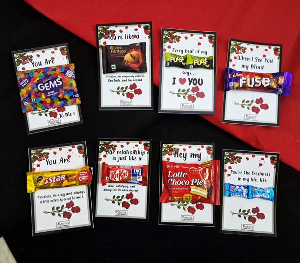 OddClick chocolate gift box valentine gift for boyfriend girlfriend wife husband combo Paper Gift Box