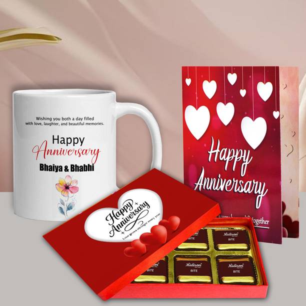 Midiron Bhai Bhabhi Anniversary Celebration – Heartfelt Wishes & Joyful Memories Assorted Gift Box