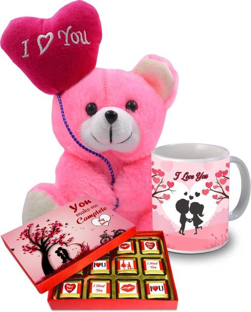 Midiron Festive Gift Hamper Box | Gift Hamper Box Pack For Valentines | Chocolate day | Valentine’s day | Birthday | Anniversary | Ceramic Coffee Mug and Set of Chocolate Gift Box IZ21GB13N2TM-DTLove-140 Ceramic Gift Box