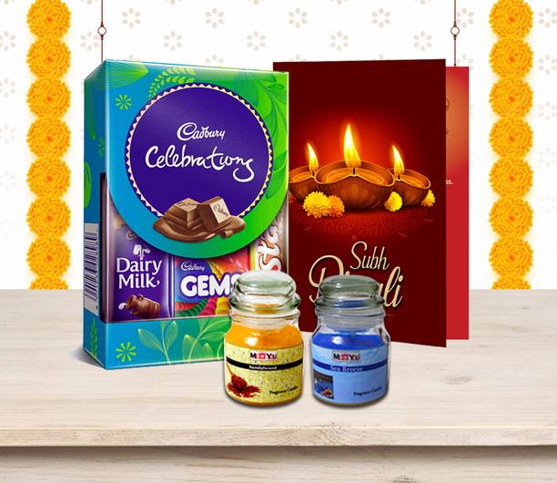 Midiron Diwali gift Combo Pack| Diwali Gift set with Cadbury Chocolate Box Paper Gift Box
