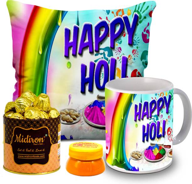 Midiron Happy Holi Chocolate Box Gift | Gift for Holi Festive| Holi Gift for Friends Fiber Gift Box