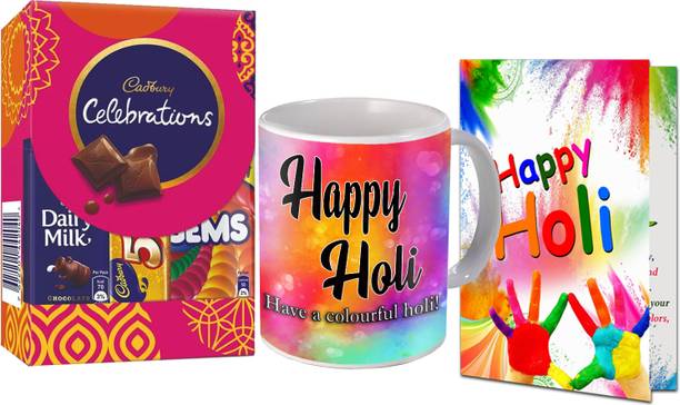 Midiron Chocolate Combo Pack| Holi Gift Hamper|Holi Mug Ceramic Gift Box