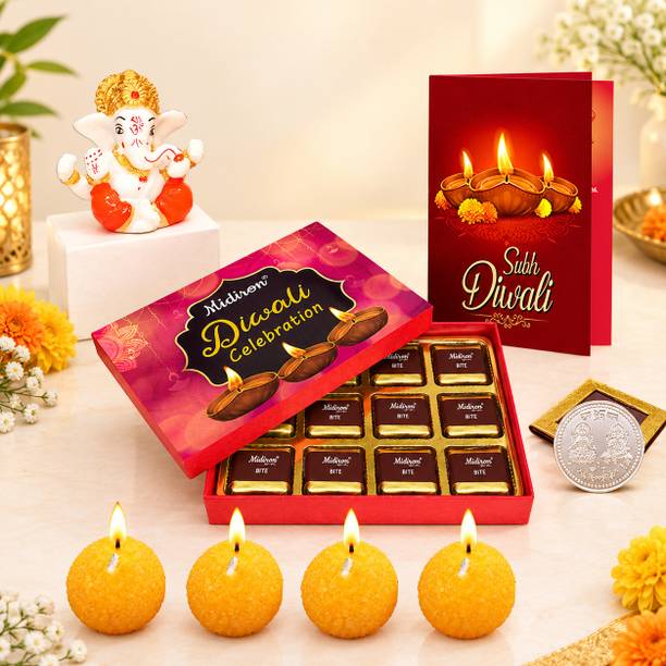 Midiron Special Diwali Chocolate Gifts - Elegant Hamper for Clients and Colleagues Assorted Gift Box