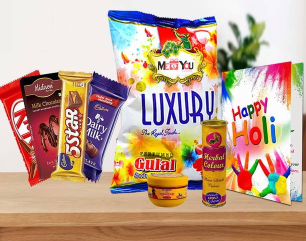 Midiron Chocolate Gift Hamper For Girlfriend,Holi Gift Combo Assorted Gift Box