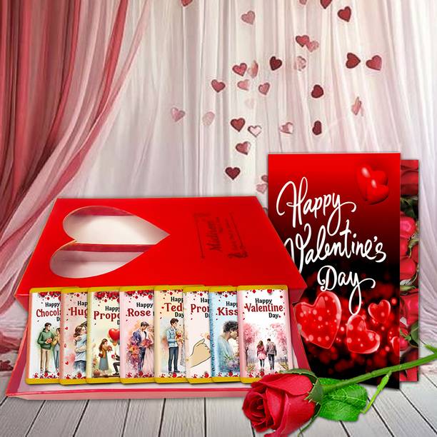 Midiron Hug Day Romantic Gift Hamper for Wife – Valentine Chocolate Surprise For Husband Assorted Gift Box