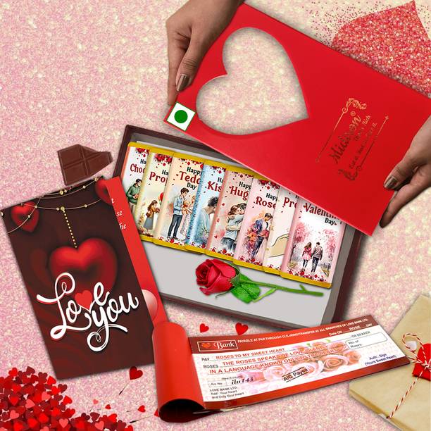 Midiron Premium Valentine Week Chocolate Gift – Perfect Treat for Girlfriend or Soulmate Assorted Gift Box