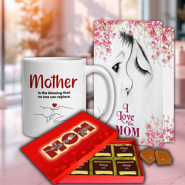 Midiron Loving Chocolate Gift Combo for Maa – Chocolate Mug Card Set for Mom Love Assorted Gift Box