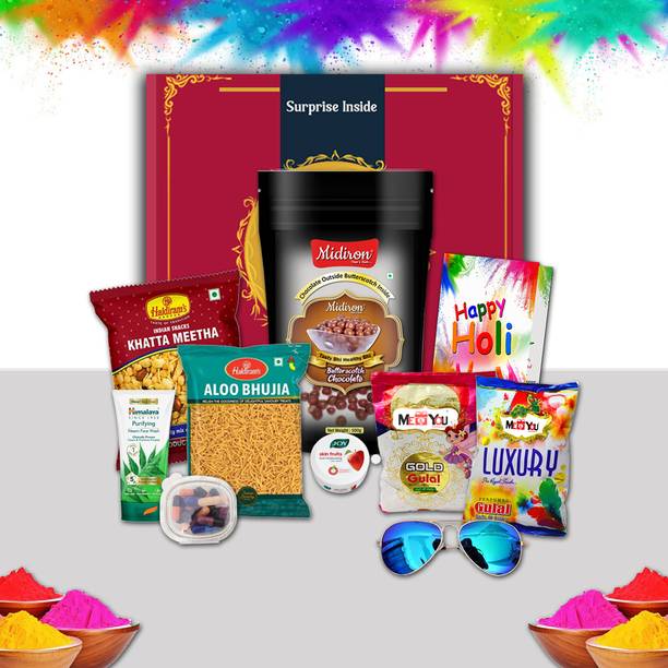 Midiron Luxury Festival Gift Hamper |Holi Gift for Family, Friends & Corporate Gifting Assorted Gift Box