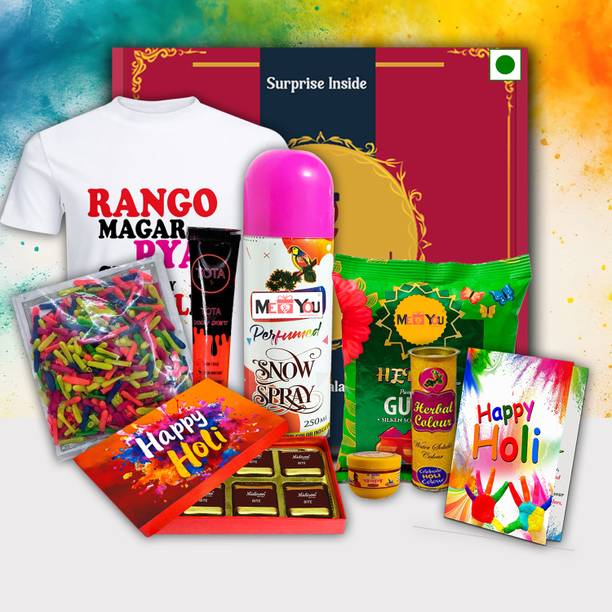 Midiron Elegant Holi Gift Hamper– Ideal Celebration Combo for Wife & Husband Assorted Gift Box
