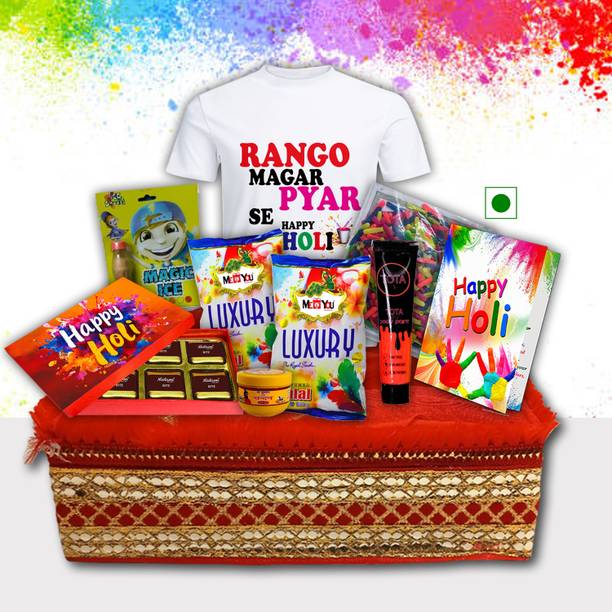 Midiron Festive Holi Hamper Gift – Spacial Best Unique Celebration for Friends Group Assorted Gift Box