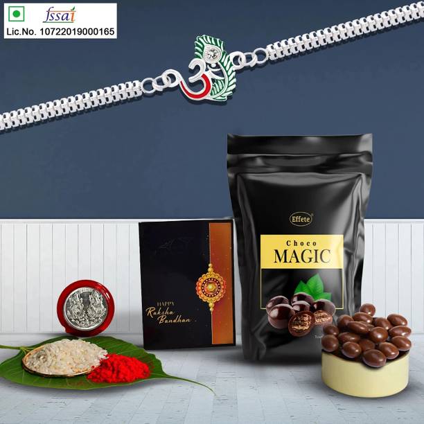 Effete Rakhi Gift Combo for Brother with Choco Magic(45gm)|Rakhi Set|Y22K1_A24_SP Assorted Gift Box