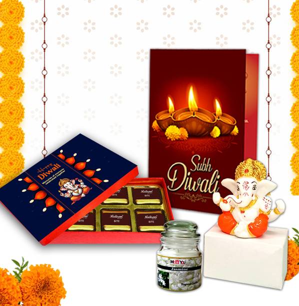 Midiron Premium Diwali Chocolate Gift Set | Sweet Festival Hamper with Elegant Card Assorted Gift Box