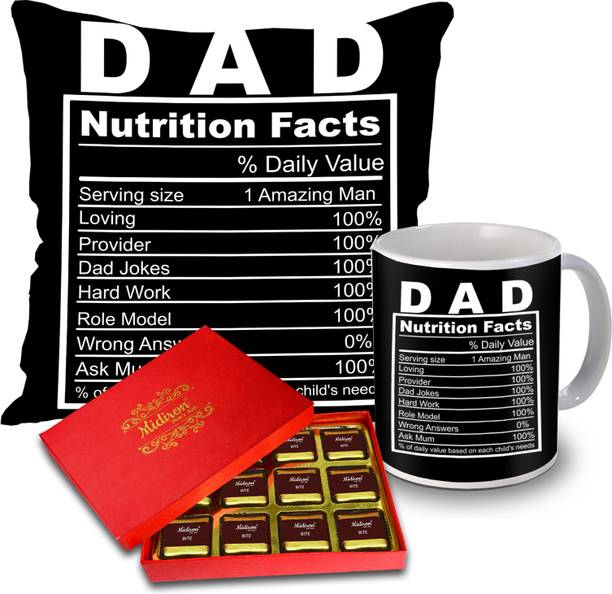 Midiron Happy Father's Day Combo for Dad | Chocolate Gift pack for Dad Ceramic Gift Box