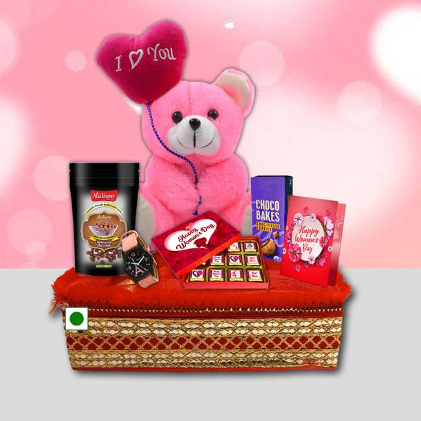 Midiron Celebrate Unique Women’s Day Chocolate Hamper – Special Treat for Mother, Girls Assorted Gift Box