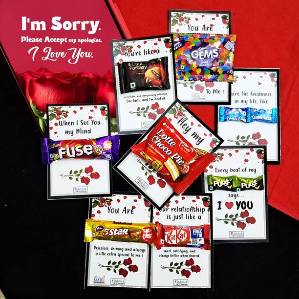 OddClick I am Sorry chocolate gift box gifts for girlfriend boyfriend Paper Gift Box