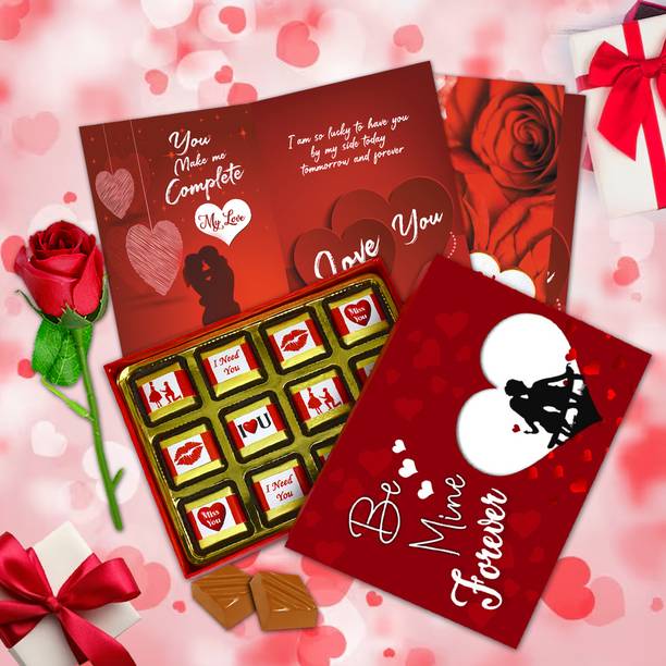 Midiron Sweet Valentine Romantic Gift with Love Expression for Your Special One Assorted Gift Box