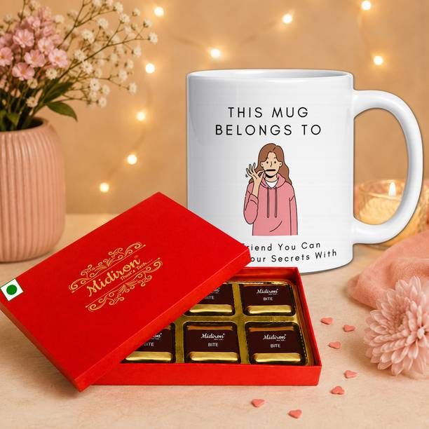 Midiron Friendship Day Chocolate Gift Box with Premium Coffee Mug Assorted Gift Box