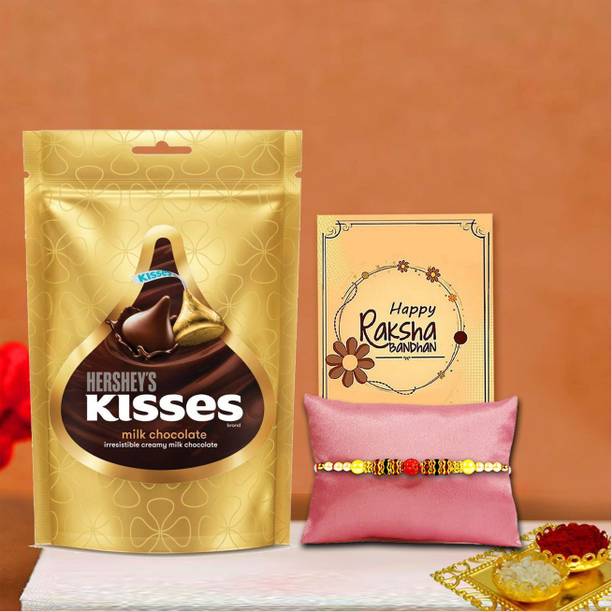 ME&YOU Raksha Bandhan Hamper for Brother with Chocolate Pouch & Ritual Kit for Bhaiya Assorted Gift Box