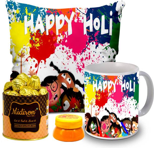 Midiron CHOCOLATE Holi Gift Hamper | Gift For Girlfriend and Boyfriend Fiber Gift Box