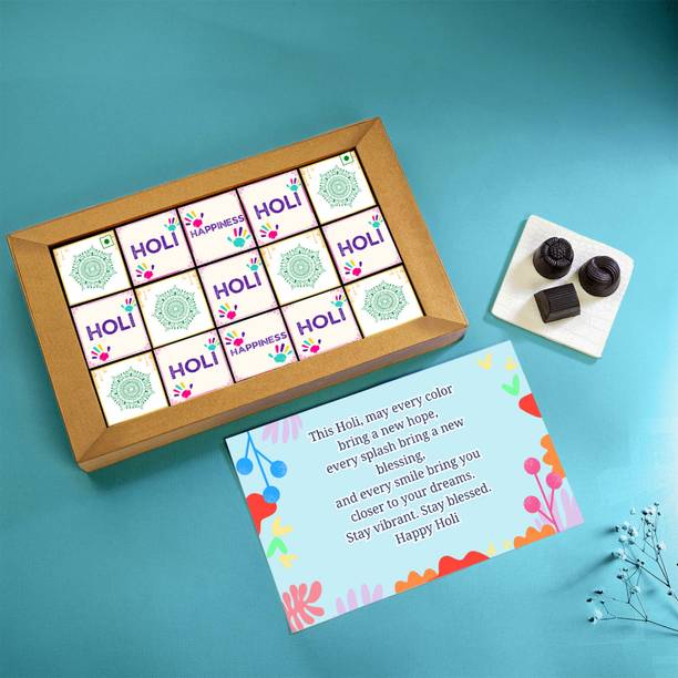 TinyGlads Holi Gift Hamper Chocolate Assorted Gift Box