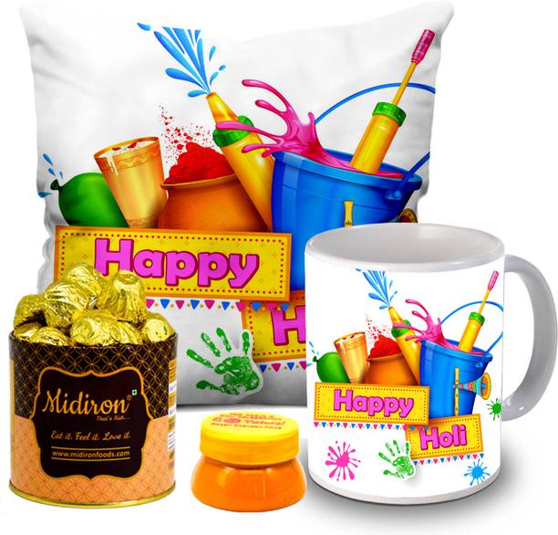 Midiron Chocolates Gift Pack | Milk Chocolate Box | Gift Hamper For Holi Celebrations Fiber Gift Box