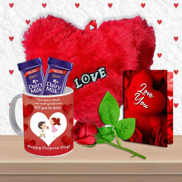 Midiron Propose Day Beautiful Gift Combo For Him/Her/He/She/Fiancee/Spouse Ceramic Gift Box