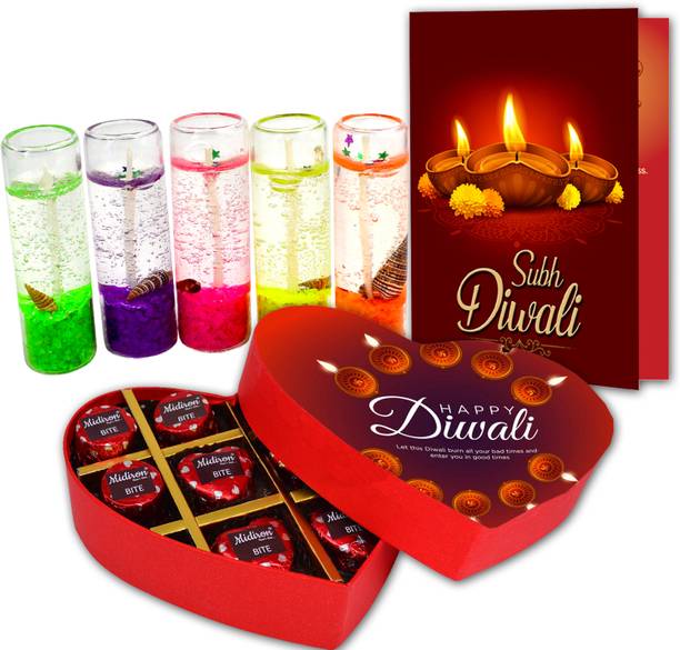 Midiron Diwali Gift Hamper| Diwali Candles combo| Diwali Gift set-IZ01 Paper Gift Box